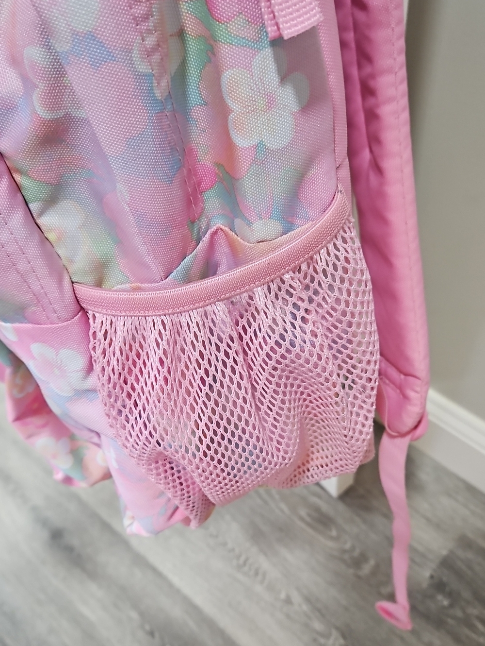 Jansport Big Student Backpack Pink Flowers - Picture 7 of 13